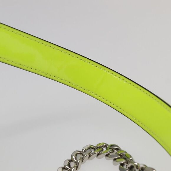 Saint Laurent Vicky Green Patent Leather Shoulder Bag (Pre-Owned) - Picture 14 of 16